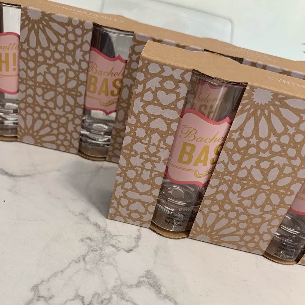Cynthia Rowley “Bachelorette bash” shot glasses